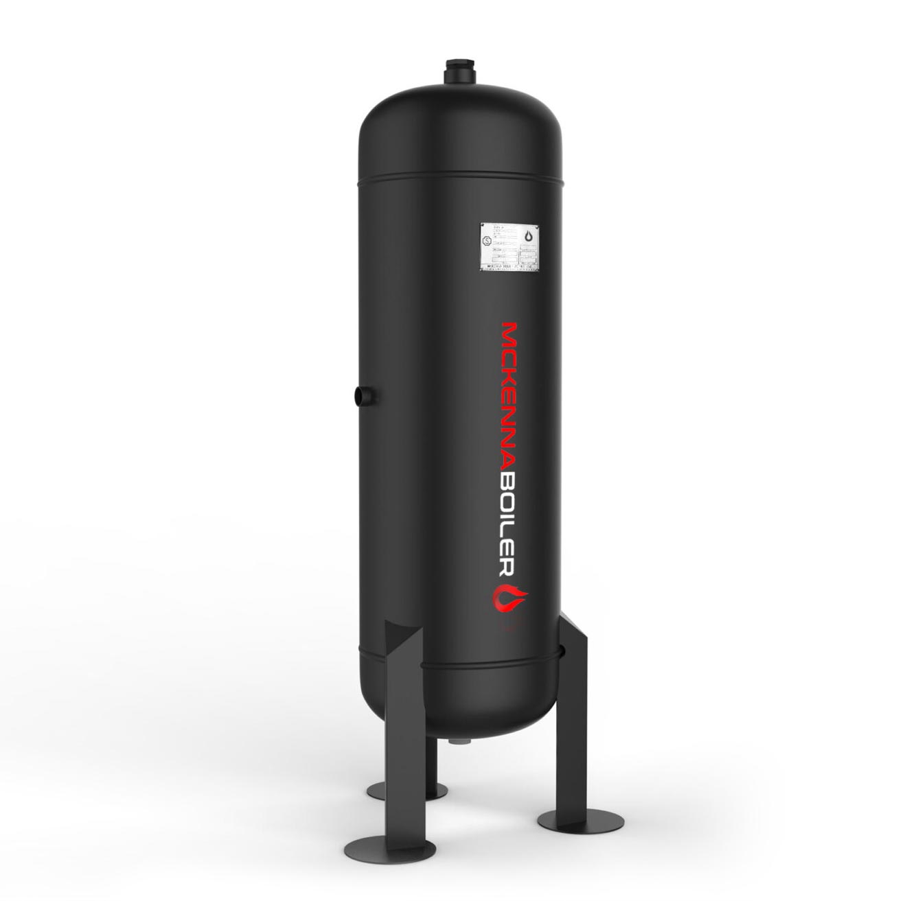 Industrial boiler system blowdown tank