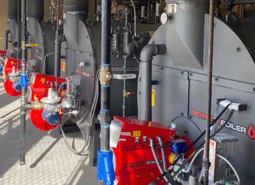los-angeles-rental-boilers-in-line Rental commercial boilers in row in Los Angeles, CA